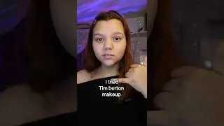 I tried  Tim burton makeup🕸️🕷️💙&nbsp;#makeup #TimBurton #fyp #beauty #foryou