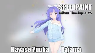 Anime Art Day 43 |【Speedpaint】Fanart of Hayase Yuuka (Mikan timelapse  #5) #speedpaint #timelapse