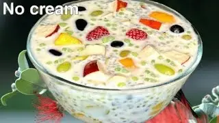 Easy Sago Dessert | Fruits Dessert Recipe | Summer Fruit Drinks Recipe.