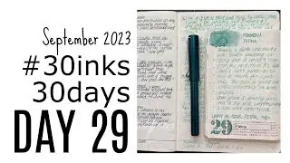 #30inks30days Pennonia Patina. Such a light ink. But the first unproblematic light ink!