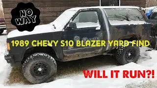 OLD CHEVY S10 BLAZER YARD FIND! WILL IT RUN?!