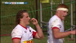 Jeff Hassler thumping cover tackle vs Glasgow 2015