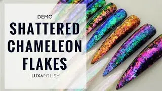 Shattered Chameleon Flakes | Chrome Flakes | LUXAPOLISH