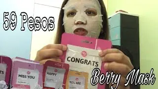 Cathy Doll Berry Mask Sheet Review  | Apple Dioso Lozada