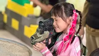 萊娜 (RYNA)&萊嫚（RYMA）｜萊玩雷射槍🔫穿蓬蓬裙到內湖147漆彈主題樂園參加生日槍戰派對👗【7Y1M&3Y4M】