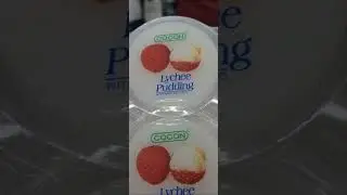 🌈satisfying lychee pudding🍑🍓 #pudding #lychee #shorts