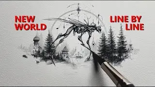 New World Line by Line - Animated Pen and Ink Drawings from Thaelos-IV