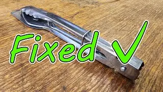 How to Fix Kitchen Tongs. Making a Rivet Spinner to Repair a Worn Pivot Pin. Saved from Scrap Metal!