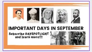 Important days in September month | All Important International National Special days for exams