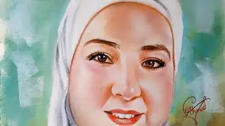 تعليم رسم بورتريه بالالوان الخشب | رسم وجه بالالوان 😍| نصائح مهمة 😮 | رسم سهل للمبتدئين