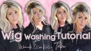 Wig Washing Tutorial wearing Ellen Wille Tabu in Rose Blonde Rooted Shop Twisted Wig