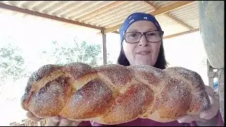 ROSCA caseira assada  no FORNO a LENHA / Como Fazer