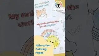 Affirmation Coloring Pages for Kiddos!