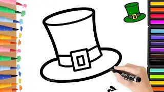 St. Patrick's Day Hat Drawing  Tutorial @minoarts #drawingvideo #stpatricksday #hat