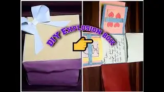 My explosion box review II Paper craft II Craft in lockdown II CraftsUnique