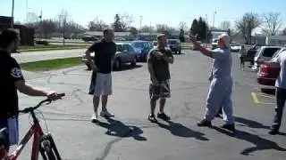 Drunk tries to impress Pro Fighters part 1