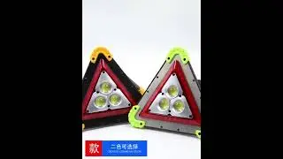 Led Triangle Warning Sign Car Emergency Breakdown Folding Warning Sign Roadside Safety Parking Board