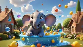 The Elephant Who Took a Bath &ndash; Nursery Rhymes Songs for Kids 🐘🛁