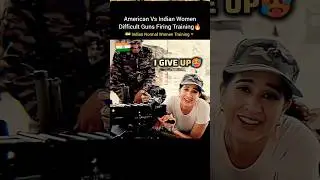 American Vs Indian Women🔥 Difficult Training🔥☠️Never Give Up🗿Indian Woman Power🇮🇳 #american #india