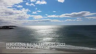Sunny Day Drone Flying Higgins Beach, Maine