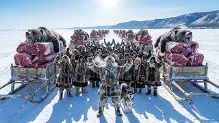 Man vs Brown Bear at -40&deg;C | Extreme Cold Hunting Siberia