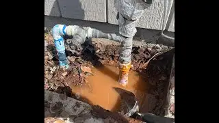How to repair the main water line to your house