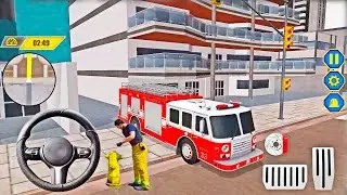 NY City FireFighter Driving Simulator - Luxury Fire Truck Rescue 3D | Android GamePlay