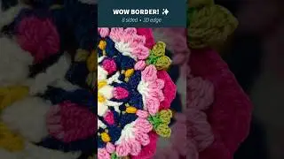 3D CROCHET BORDER ✨ | 8-Sided Edge (Midsummer R9&ndash;16)