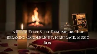 Gothic Victorian Ambience | Fireplace, Candlelight, Music Box | Haunting Stillness