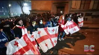Georgian leader backs harsh crackdown as over 40 people hospitalized amid protests