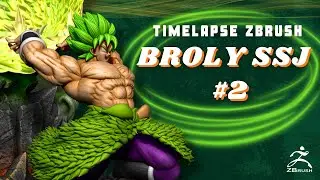 Creando una figura coleccionable de Broly SSJ - ZBrush Timelapse #2