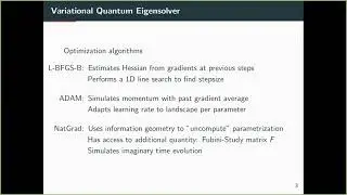 D. Wierichs (University of Cologne): Avoiding local minima in variational quantum eigensolvers