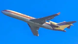 (4K) Classic Plane Spotting at Detroit Willow Run Airport