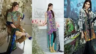 Sana Safinaz Signature Lawn Collection 2017 - 2018 | Latest Salwar Kameez  Design