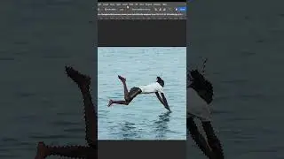 Change Body Position Easily using Puppet Warp Tool in Photoshop #shorts