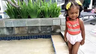 Baby swimming at the pool || Pool song