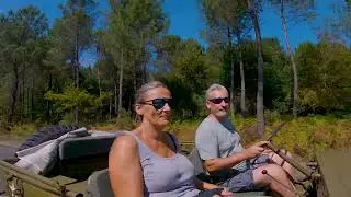 Sortie bord de mer en Jeep Willys MB, côte sud des Landes