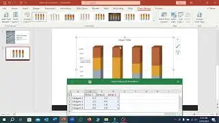 How to insert column chart  in microsoft powerpoint slide