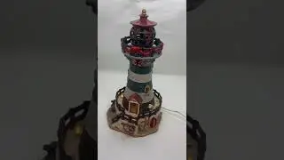 Lemax Christmas Village Train Old Cape Lighthouse 55230 #christmas #lighthouse #christmaslighthouse