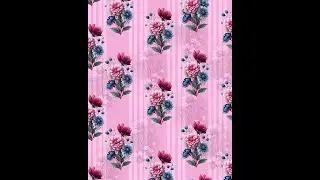 Seamless Floral Pattern Design for Digital Textile Printing | All-Over Repeat Pattern with Effects