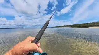 Land based fishing the flats for whiting and the tranquillity, catch and cook