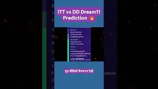 ITT vs DD Dream11 Prediction, ITT vs DD Dream11 Team, TNPL Dream11 Team Today #shorts