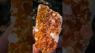 Iron Oxide Coated Quartz Crystal &bull; South Carolina #quartzcrystal