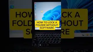 Lock folder without application !! 