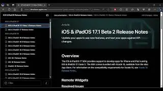 iOS & iPadOS 17 1 Beta 2 Release Notes   Apple Developer Documentation