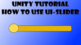 Unity Tutorial - How to use UI sliders