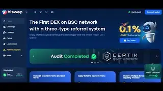 Plataforma DeFi - Biswap - SWAP, LIQUIDITY, FARM - Pools con gran rentabilidad
