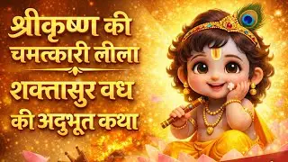 ⭐  “श्रीकृष्ण की चमत्कारी लीला | कैसे नन्हे कृष्ण ने शक्तासुर का अंत किया?”#kidsstory #3danimation 