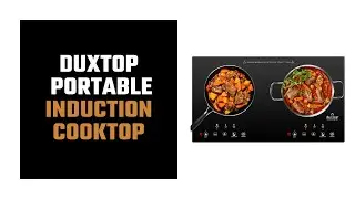 Duxtop 1800W Portable Induction Cooktop 2 Burner, Built-In Countertop Burners Adjustable Temperature