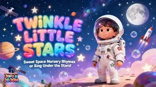 TWINKLE LITTLE STARS Nursery Rhymes Calm Night Song for Toddlers 👶🌙